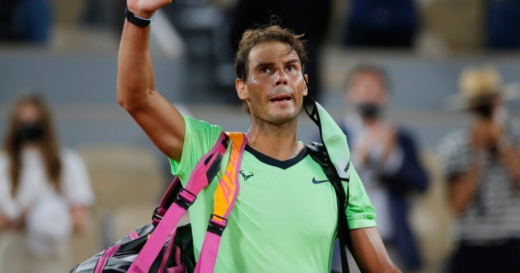 Rafael Nadal at Roland-Garros in 2021