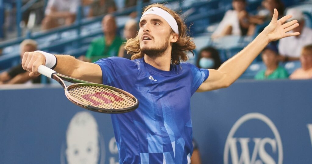 Stefanos Tsitsipas at Cincinnati in 2021