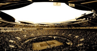 Shanghai Center Court in Black and White after 2021 cancellation