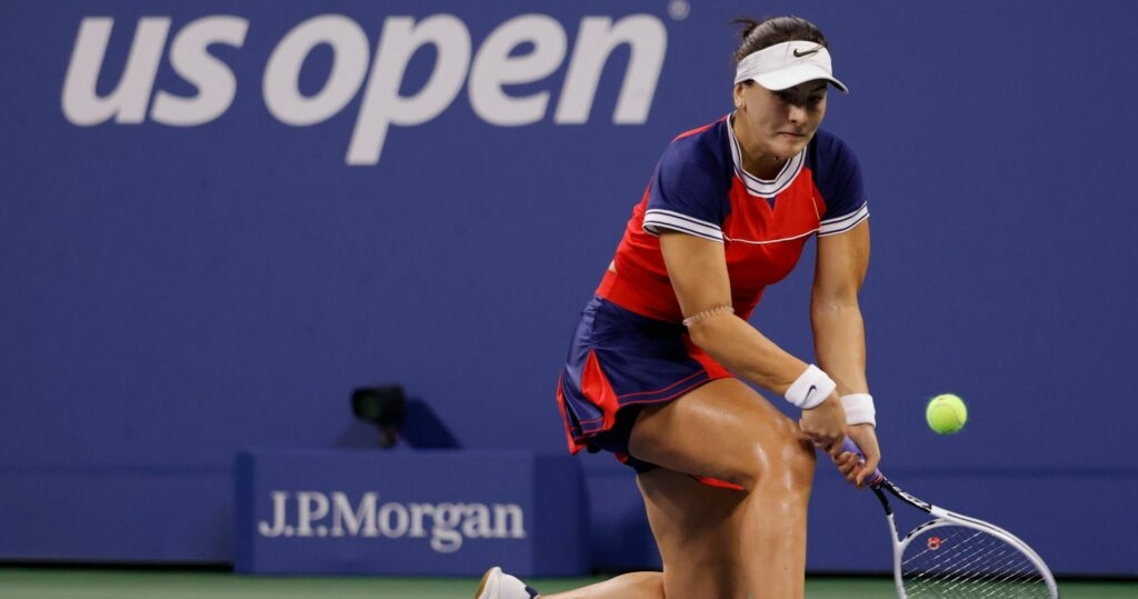 Bianca Andreescu on day four of the 2021 U.S. Open tennis tournament at USTA Billie Jean King National Tennis Center.