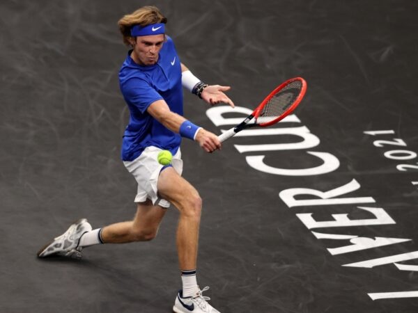 Andrey Rublev at the Laver Cup in Boston