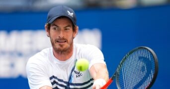 Andy Murray of Great Britain on day one of the 2021 U.S. Open tennis tournament at USTA Billie King National Tennis Center