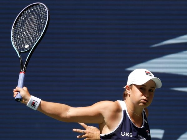 Ash Barty at the 2021 U.S. Open tennis tournament at USTA Billie Jean King National Tennis Center.