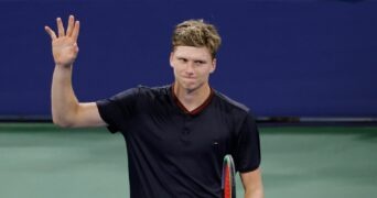 Jenson Brooksby at the 2021 U.S. Open tennis tournament at USTA Billie Jean King National Tennis Center.