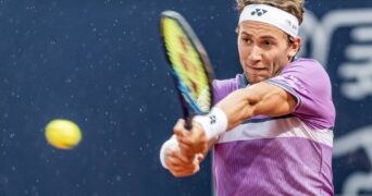 Kitzbuehel - Casper Ruud of Norway during the final match for the Generali Open Tennis Tournament