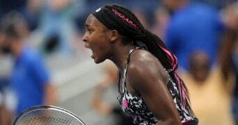 Coco Gauff at the US Open 2021 (Panoramic)