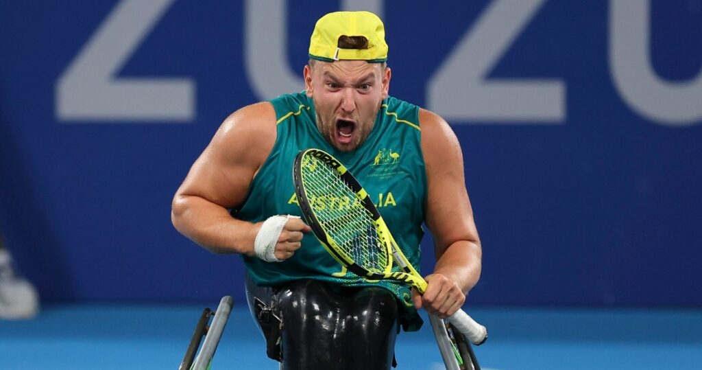 Dylan Alcott at the Tokyo Paralympics in 2021