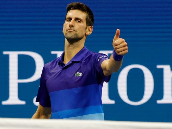 Novak Djokovic at the 2021 US Open