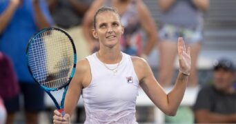 Karolina Pliskova during the Western and Southern Open at the Lindner Family Tennis Center.