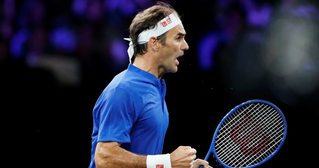 Roger Federer at the 2019 Laver Cup