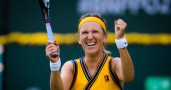 Victoria Azarenka at the 2021 BNP Paribas Open WTA 1000 tennis tournament