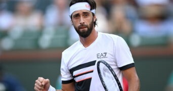 Nikoloz Basilashvili, à Indian Wells en2021