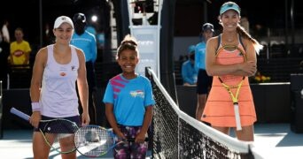 Ash Barty and Danielle Collins