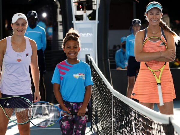 Ash Barty and Danielle Collins