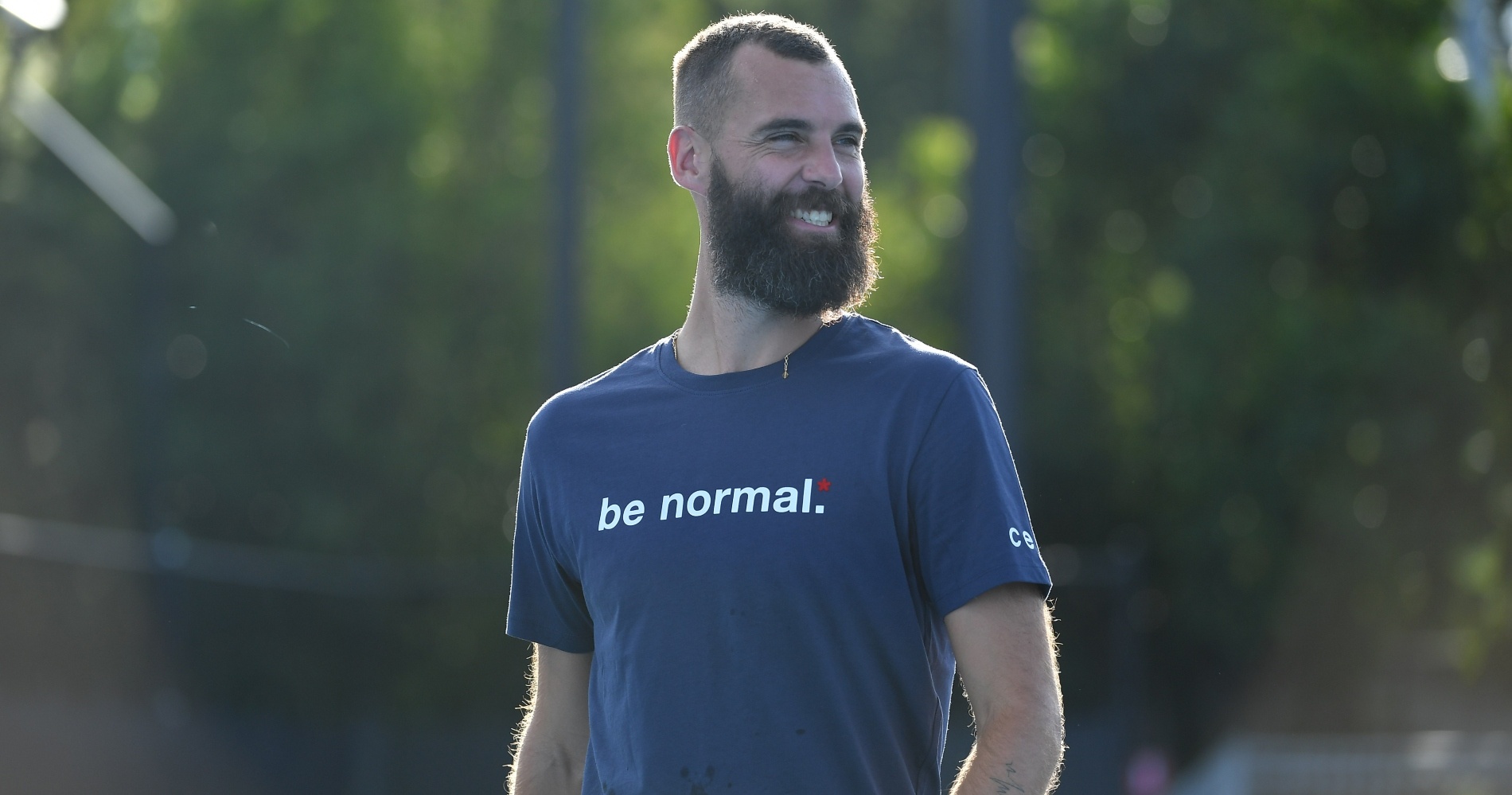 Benoît Paire à l'entraînement