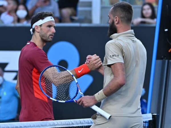 Grigor Dimitrov at the Australian Open 2022