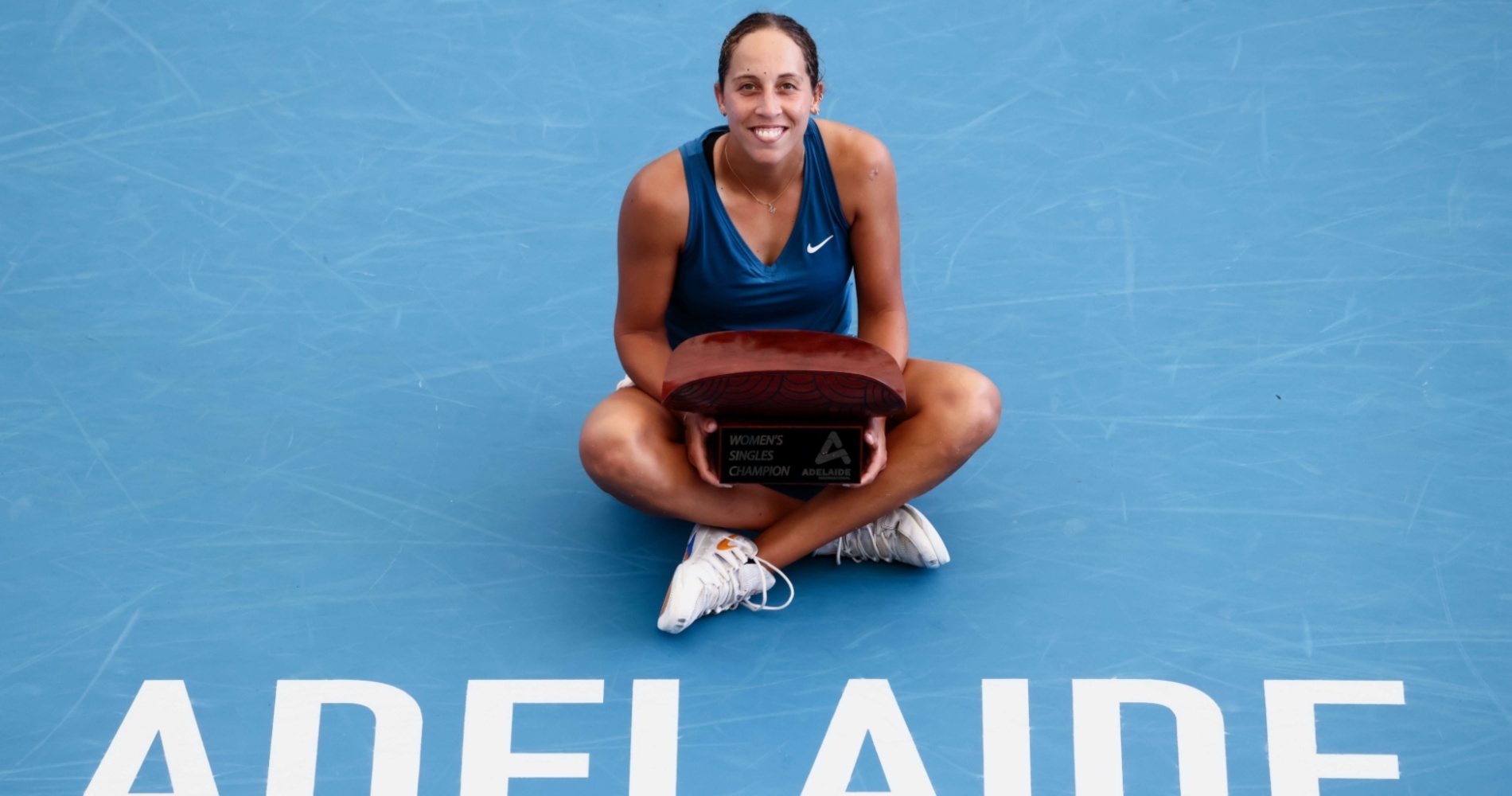 Madison Keys after winning 2022 Adelaide