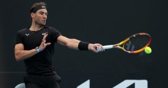 Spain's Rafael Nadal at the ATP Melbourne Summer Set