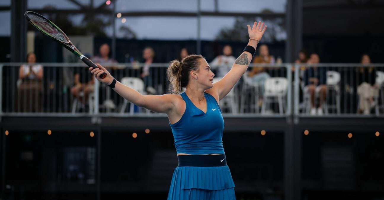WTA Adelaide: Aryna Sabalenka suffers from Yips “- and hits 18 double  faults ·