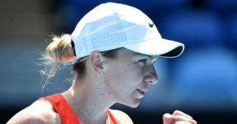 Romania's Simona Halep at the Australian Open