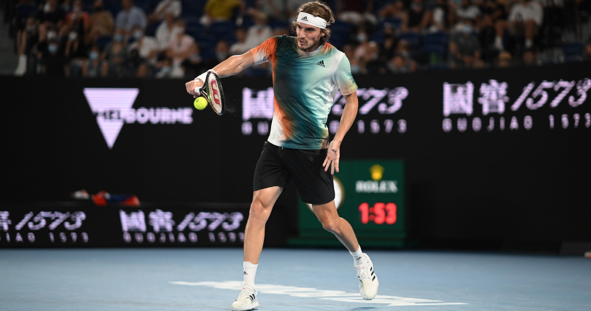 Stefanos Tsitsipas backhand AO 2022