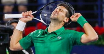 Novak Djokovic at the Dubai Duty Free Tennis Championships 2022