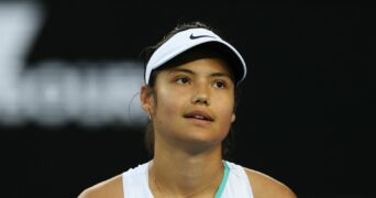 Britain's Emma Raducanu at the 2022 Australian Open