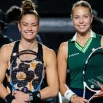 Maria Sakkari and Anett Kontaveit WTA Finals 2021