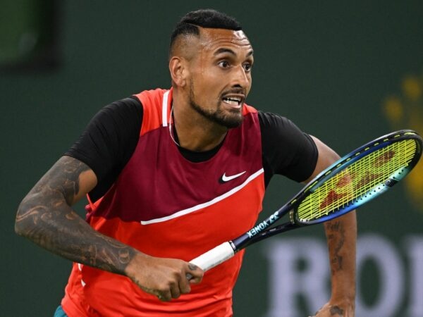 Nick Kyrgios at the BNP Paribas Open at the Indian Wells Tennis Garden.