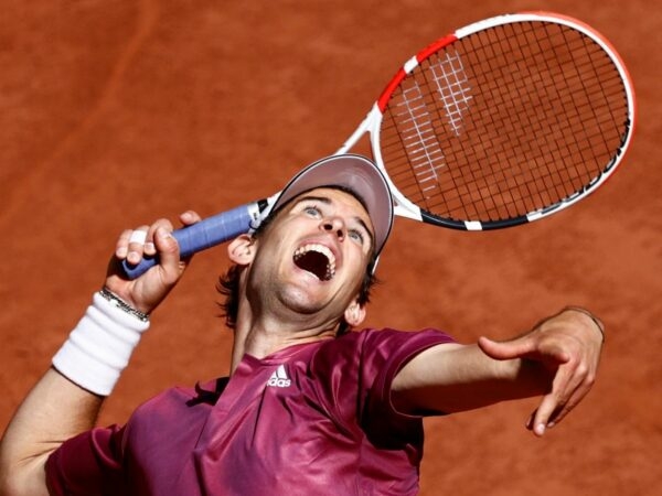 Austria's Dominic Thiem in action at the ATP Masters 1000 in Rome in May 2021