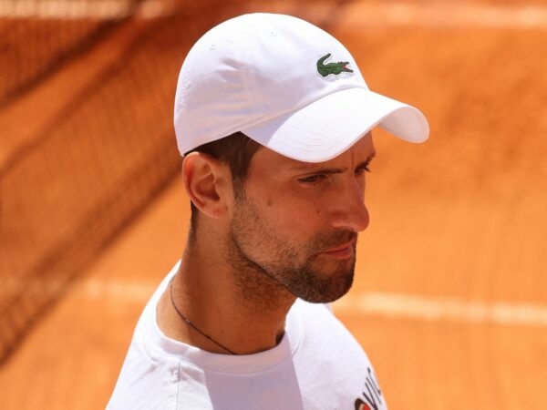 Serbia's Novak Djokovic during a practice session at the ATP Masters 1000 Monte Carlo Masters