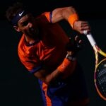 Rafael Nadal at Indian Wells Tennis Garden in Indian Wells, California.