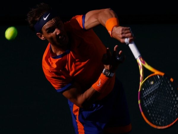 Rafael Nadal at Indian Wells Tennis Garden in Indian Wells, California.