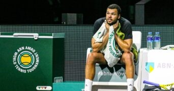 Jo-Wilfried Tsonga at the Rotterdam Open ABN Amro Tennis 2022