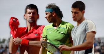 Novak Djokovic, Rafael Nadal, Carlos Alcaraz