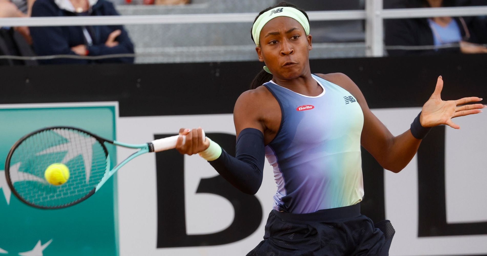 Coco Gauff at the Italian Open tennis tournament in Rome