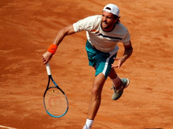 Portugal's Joao Sousa at the Italian Open in 2020