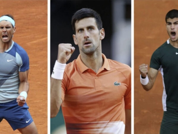 Rafael Nadal, Novak Djokovic, Carlos Alcaraz