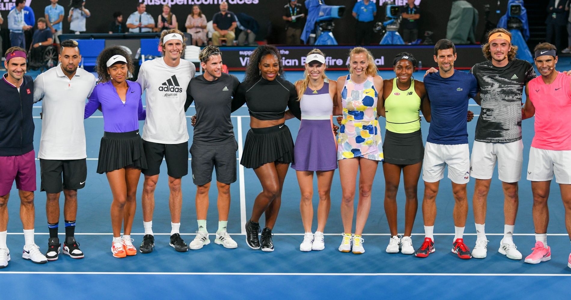 ATP and WTA together for the launch of their official tennis video