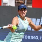 Belinda Bencic at the Bett1open WTA in Berlin