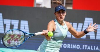 Belinda Bencic at the Bett1open WTA in Berlin