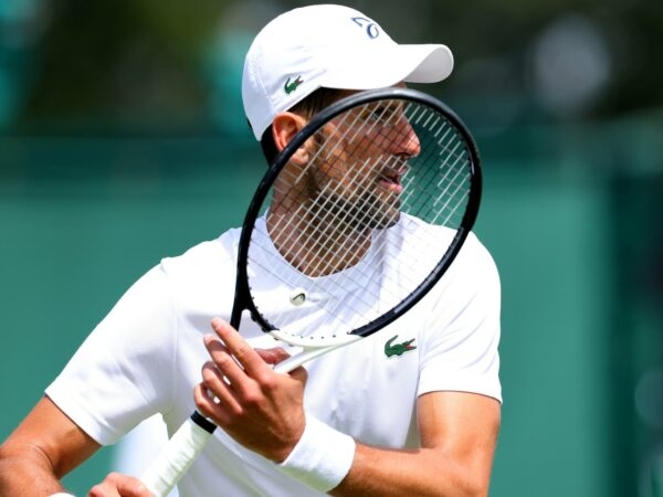 Novak Djokovic practice Wimbledon