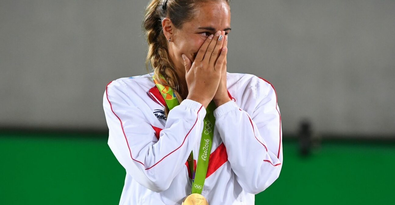 Monica Puig at the 2016 Olympic Games in Rio de Janerio