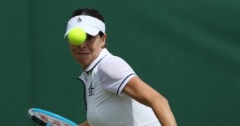 Ajla Tomljanovic at Wimbledon 2022