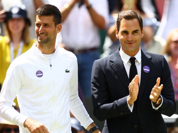 Novak Djokovic and Roger Federer, Wimbledon 2022