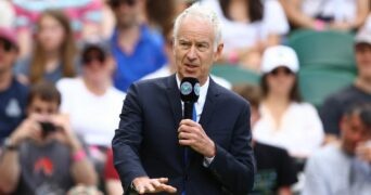 John McEnroe at Wimbledon, 2022