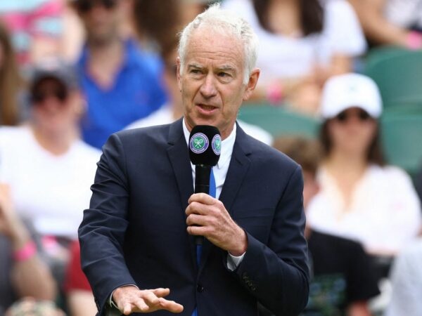 John McEnroe at Wimbledon, 2022