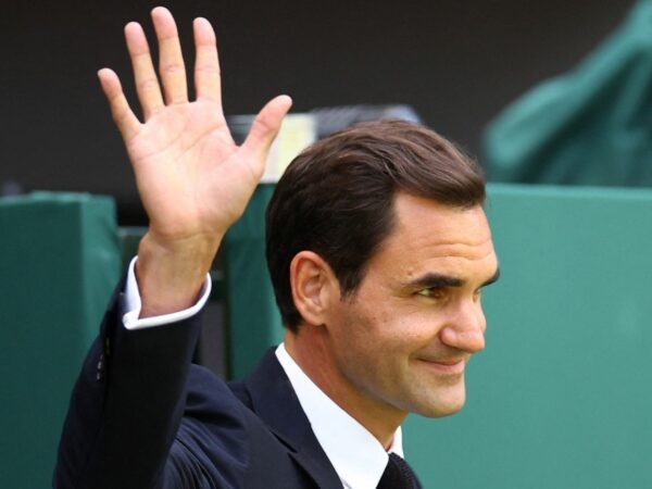 Roger Federer at Wimbledon 2022