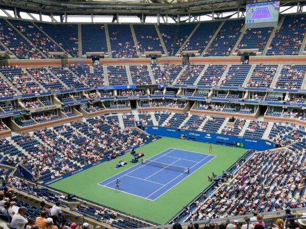 A general view of the Arthur Ashe Stadium at the 2021 US Open tennis tournament