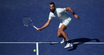 Benoit Paire at Indian Wells in March 2022